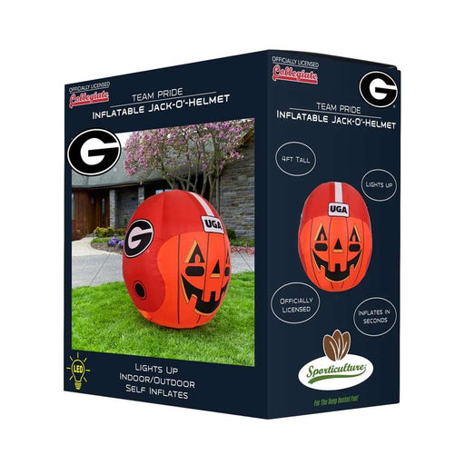 Georgia Football Bulldogs Inflatable Jack-O'-Helmet Halloween Yard Decoration