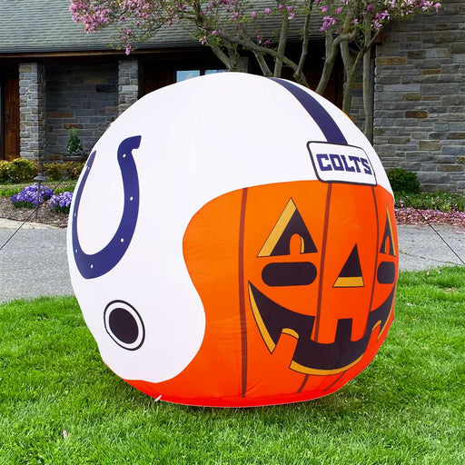 Indianapolis Football Colts Inflatable Jack-O'-Helmet Halloween Yard Decoration