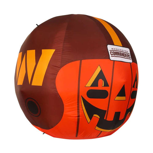 Washington Football Commanders Inflatable Jack-O'-Helmet Halloween Yard Decoration