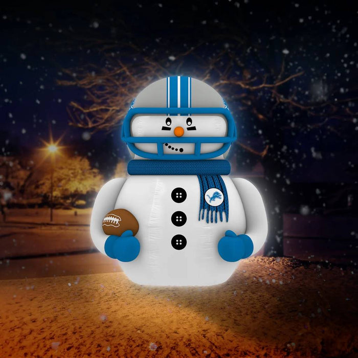 Detroit Lions Inflatable Snowman Player - 7 Ft Tall