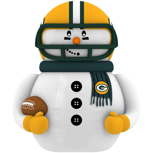 Green Bay Packers Inflatable Snowman Player - 7 Ft Tall