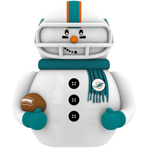 Miami Dolphins Inflatable Snowman Player - 7 Ft Tall