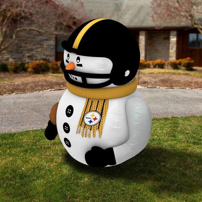 Pittsburgh Steelers Inflatable Snowman Player - 7 Ft Tall