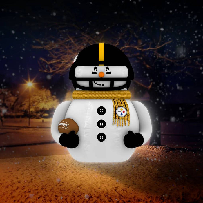 Pittsburgh Steelers Inflatable Snowman Player - 7 Ft Tall