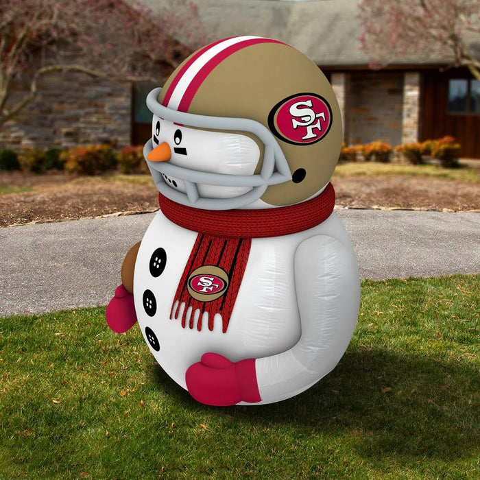 San Francisco 49Ers Inflatable Snowman Player - 7 Ft Tall