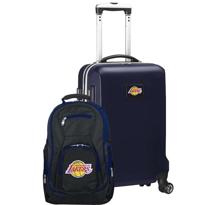 Los Angeles Lakers  Deluxe 2 Piece Backpack & Carry-On Set L104