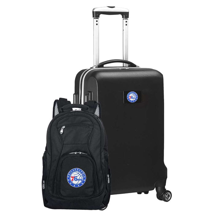 Philadelphia 76ers  Deluxe 2 Piece Backpack & Carry-On Set L104