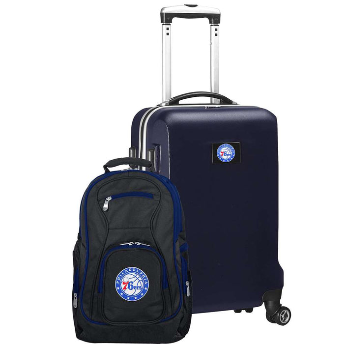 Philadelphia 76ers  Deluxe 2 Piece Backpack & Carry-On Set L104