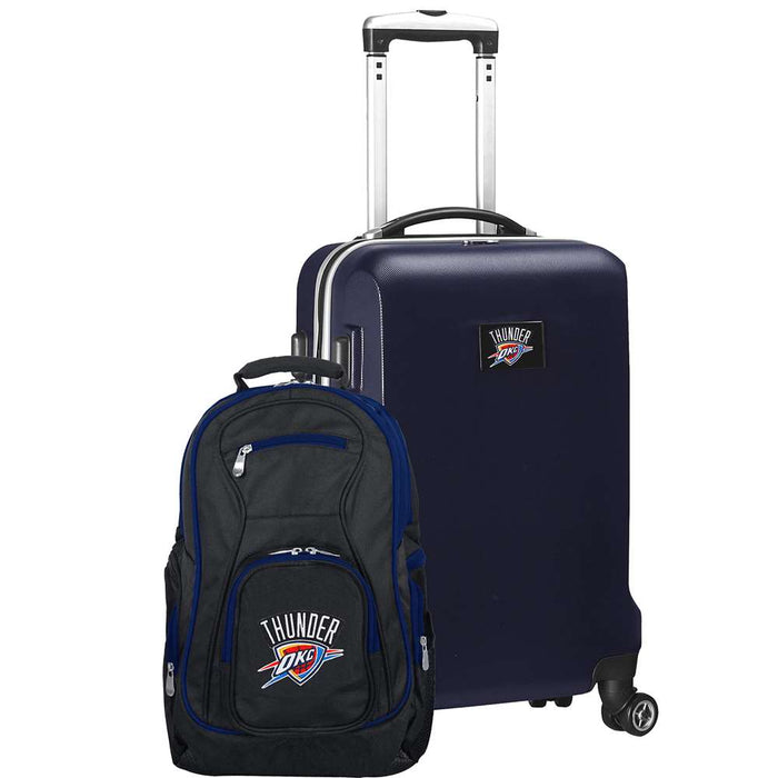 Oklahoma City Thunder  Deluxe 2 Piece Backpack & Carry-On Set L104