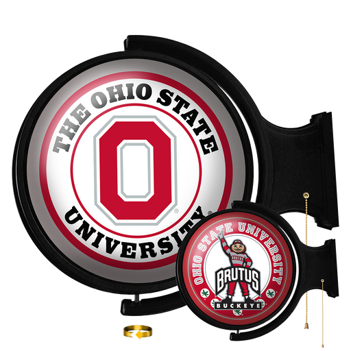 Ohio State Buckeyes Original Round Rotating Lighted Wall Sign  