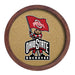 Ohio State Buckeyes Brutus - "Faux" Barrel Framed Cork Board  