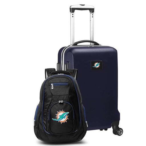 Miami Dolphins  Deluxe 2 Piece Backpack & Carry-On Set L104