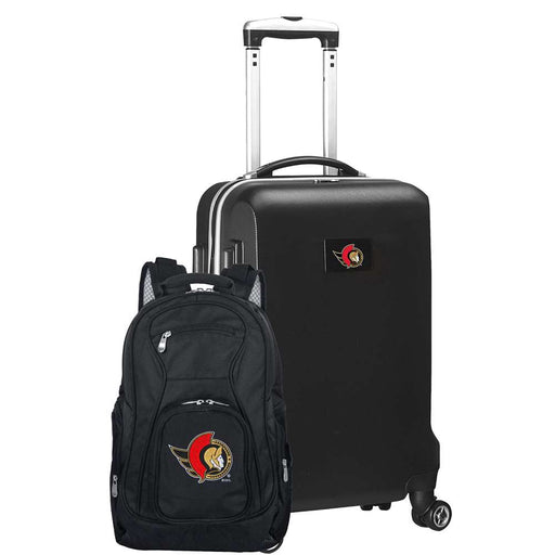 Ottawa Senators  Deluxe 2 Piece Backpack & Carry-On Set L104