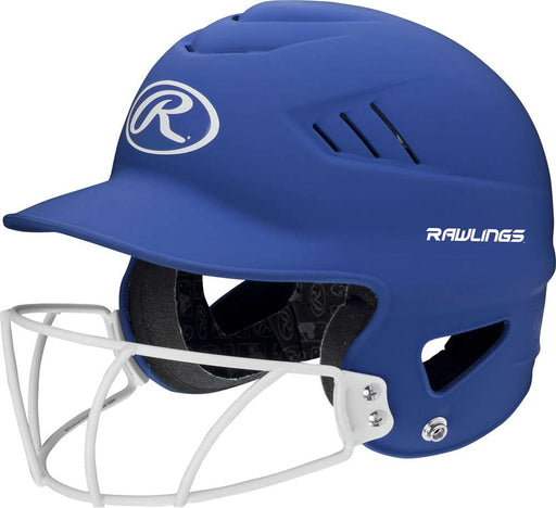 Rawlings Coolflo 1-Tone Highlighter Softball Helmet - Matte Royal