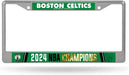 Boston Celtics 2024 NBA Finals Champions Chrome License Plate Frame