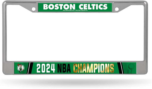 Boston Celtics 2024 NBA Finals Champions Chrome License Plate Frame