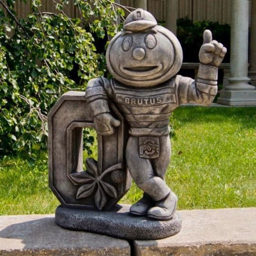 Ohio State Buckeyes Brutus Buckeye Vintage Finish Stone Mascot  