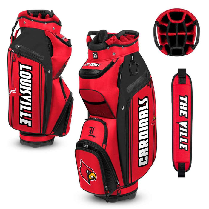 Louisville Cardinals Bucket III Cart Golf Bag 