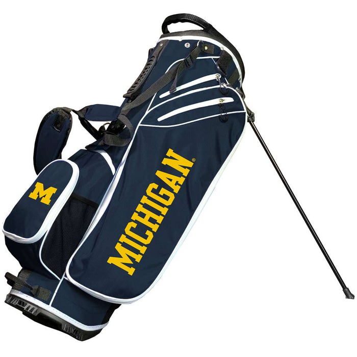 Michigan Wolverines Birdie Stand Golf Bag Navy