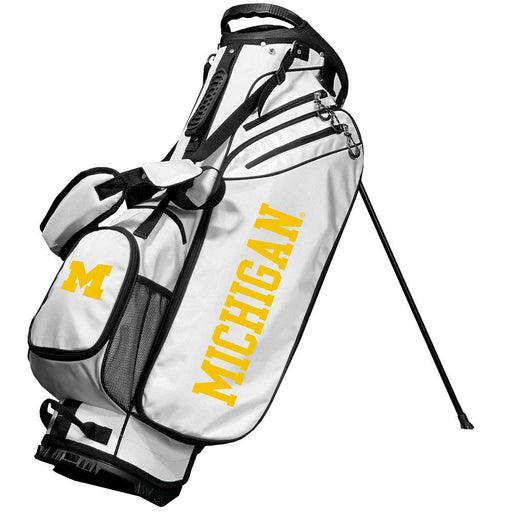 Michigan Wolverines Birdie Stand Golf Bag - White