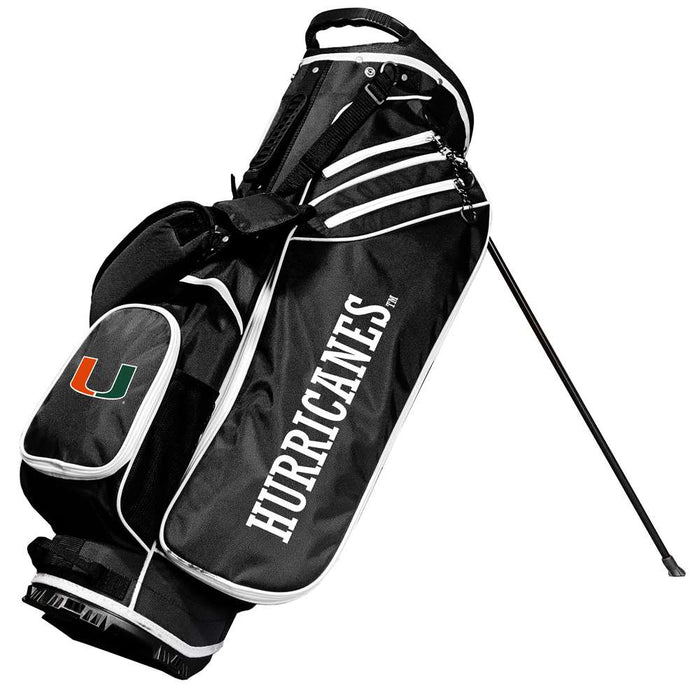 Miami Hurricanes Birdie Stand Golf Bag -  Black