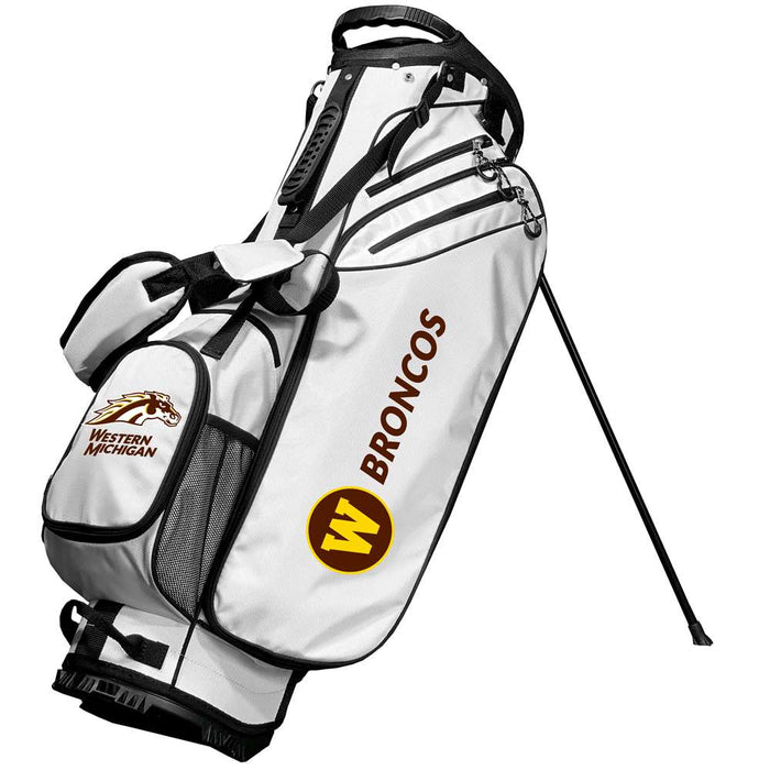 Western Michigan Broncos Birdie Stand Golf Bag -  White