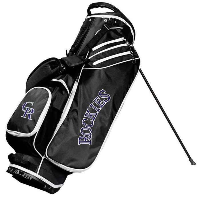 Colorado Rockies Birdie Stand Golf Bag Black