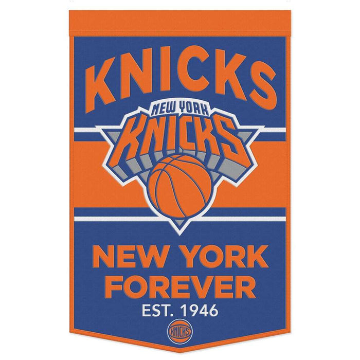 New York Knicks Wool Banner 18X36 in.