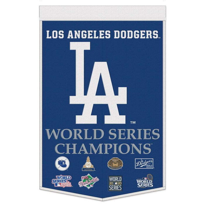 Los Angeles Dodgers 2024 World Series Champions Wool Banner 24X 38 in.