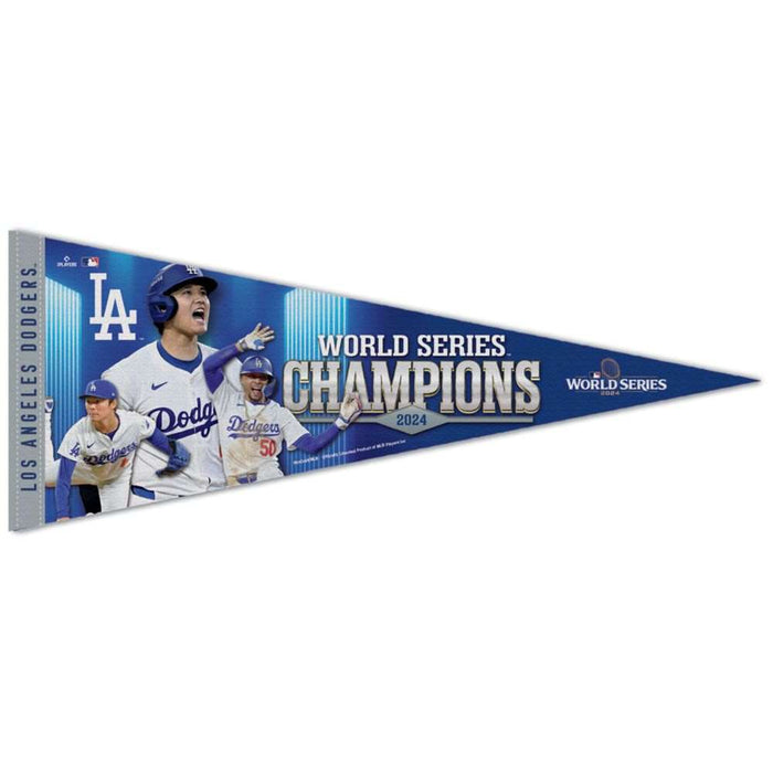 Los Angeles Dodgers 2024 World Series Champions Premium Pennant 12X30 in,