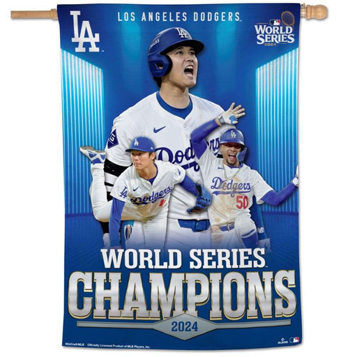 Los Angeles Dodgers 2024 World Series Champions Vertical Flag 28X40 in.