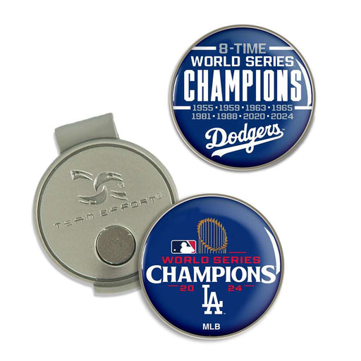 Los Angeles Dodgers 2024 World Series Champions Golf Hat Clip and Markers