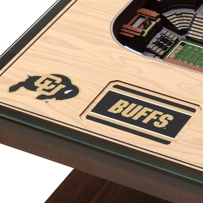 Colorado Buffaloes 25-Layer Lighted Stadiumview End Table