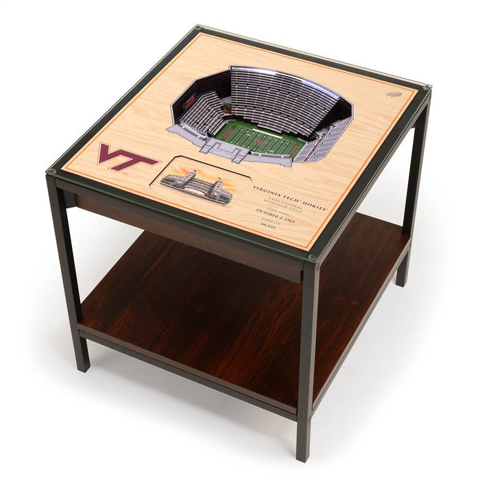 Virginia Tech Hokies 25-Layer Lighted Stadiumview End Table