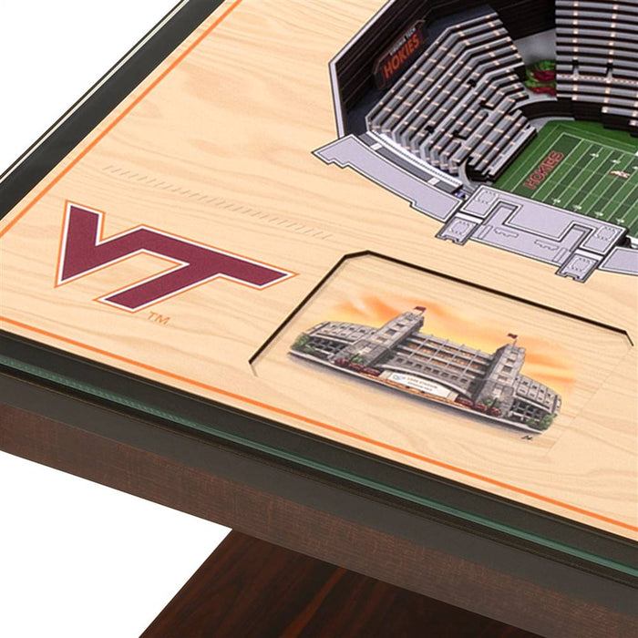 Virginia Tech Hokies 25-Layer Lighted Stadiumview End Table